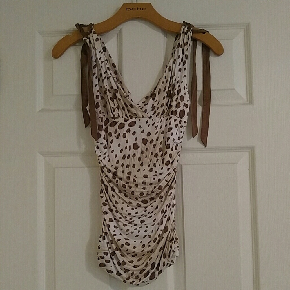 Bebe leopard print shirt